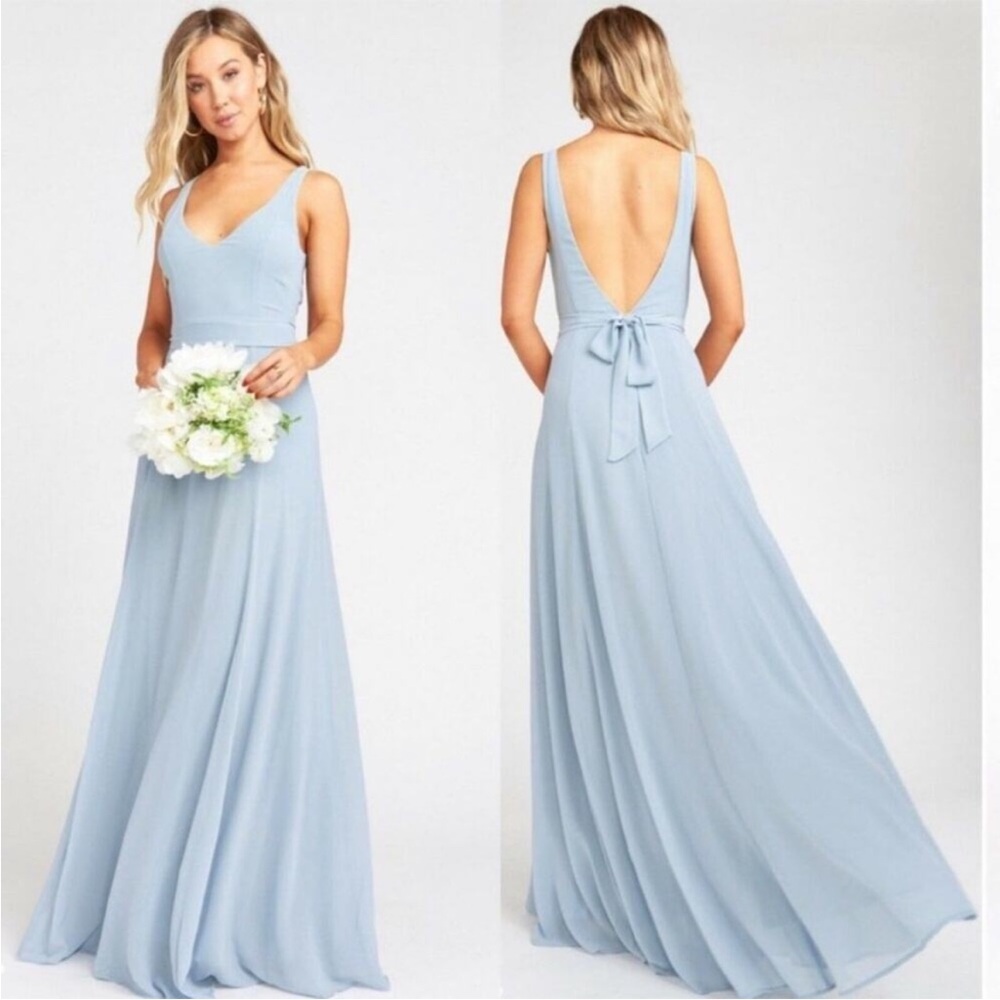 Show Me Your MuMu Steel Blue Dress